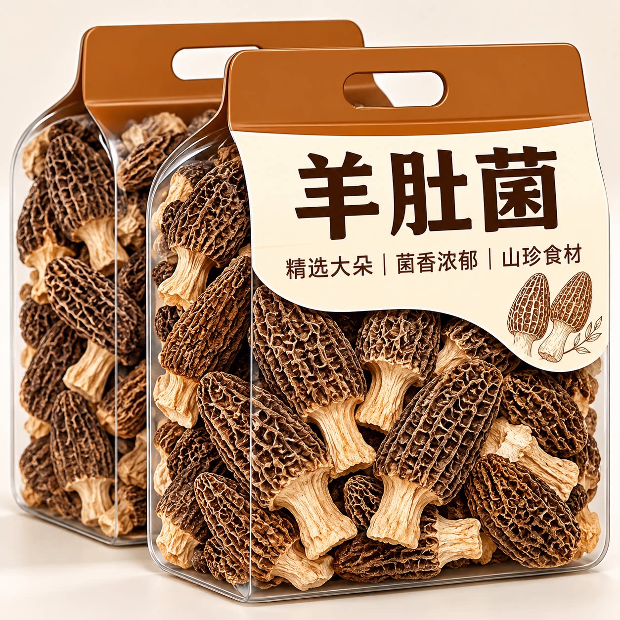 云南羊肚菌干货深山新鲜羊肚蘑菇煲汤菌香醇厚菌汤香菇类养生零食