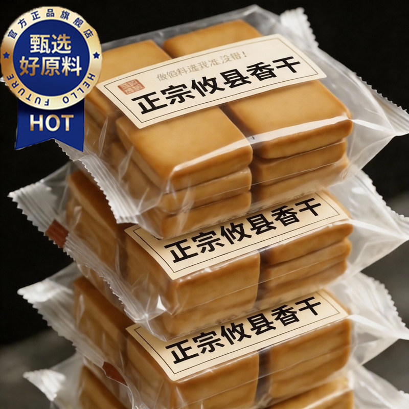 湖南正宗攸县香干纯手工原味豆制品油豆腐豆腐干豆干商用炒菜专用