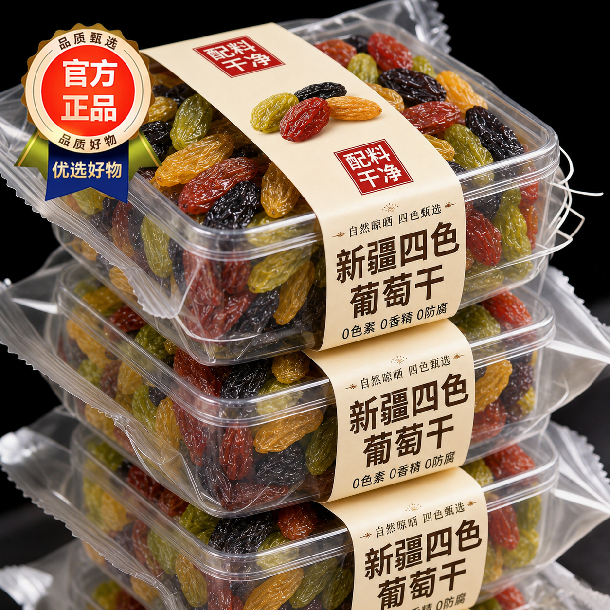 新疆特级葡萄干官方旗舰店特产超大免洗黑加仑烘焙专用商用批发