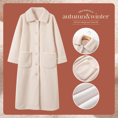 女士秋冬季加绒睡袍23