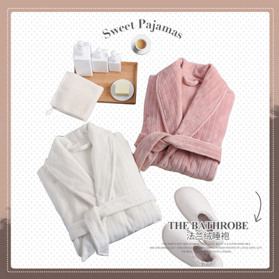 珊瑚绒情侣加厚睡袍44