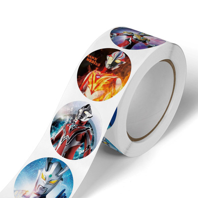 可爱贴纸儿童鼓励贴幼儿园画本表扬励志贴卡通超人怪兽贴纸装饰