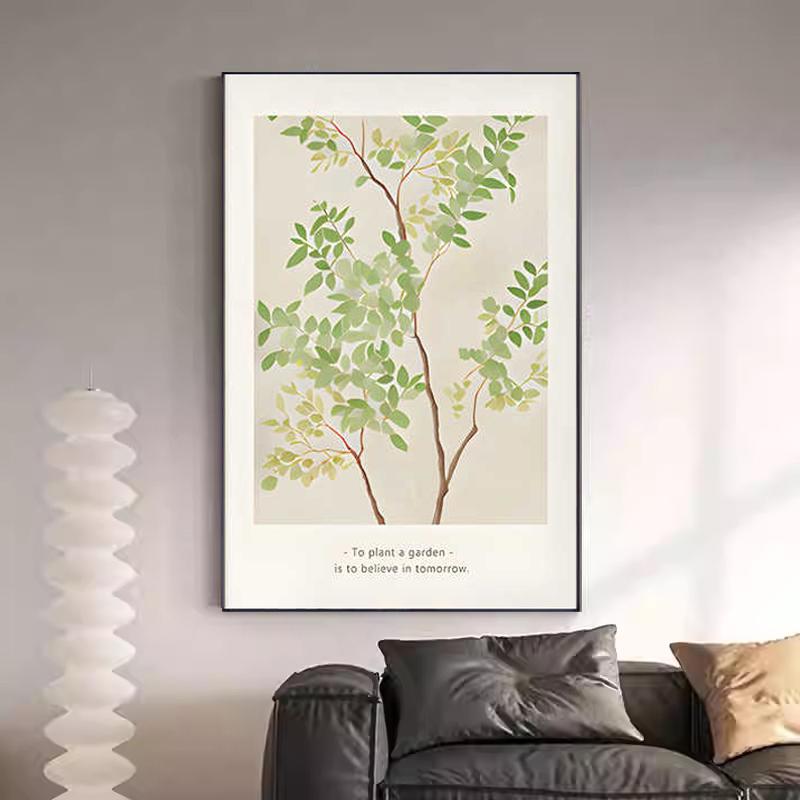 客厅简约现代是小清新绿植装饰画