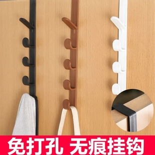衣柜门门后挂钩打孔竖排挂衣架壁挂衣帽钩门后挂钩竖款收纳卧室