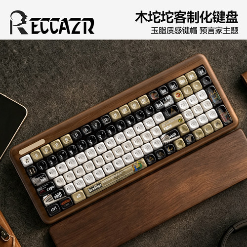 雷咖泽R100预言家木坨坨机械键盘