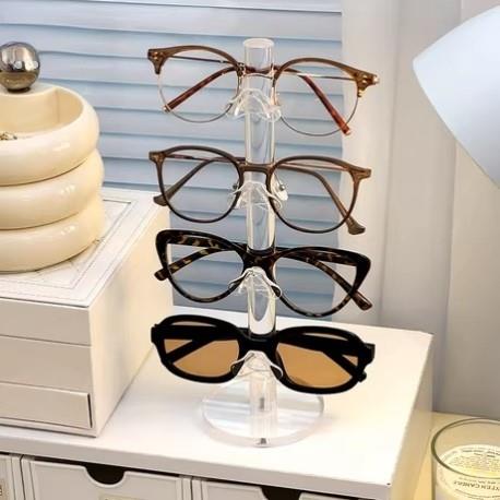 透明亚克力眼镜展示架太阳镜墨镜支架陈列架床头近视眼镜收纳神器