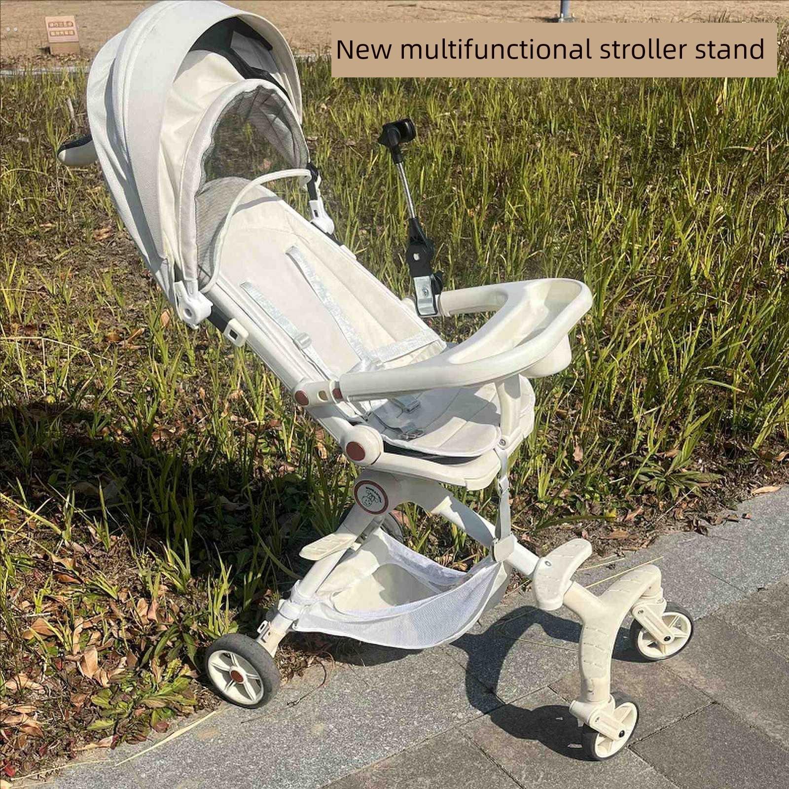 婴儿车遮阳伞固定器宝宝推车雨伞夹儿童遛娃神器电动车防晒伞支架