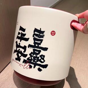 垃圾桶家用客厅轻奢高档现代高颜值厨房室内卧室大号大容量中式