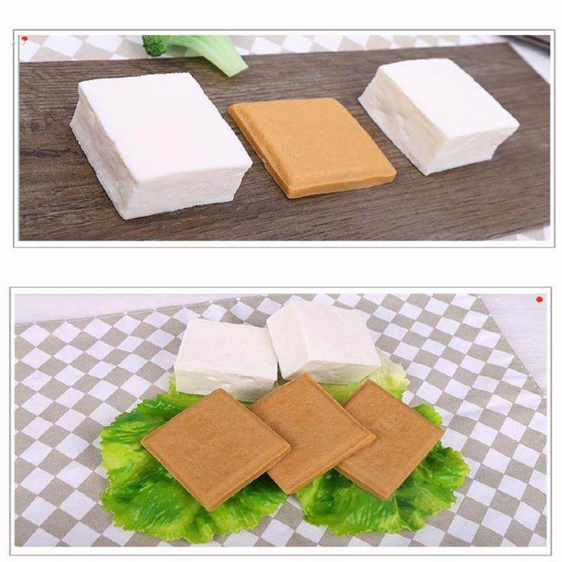仿真豆干模型饭店餐厅酒店拍摄摆件塑胶材质道具小孩学习认知玩具