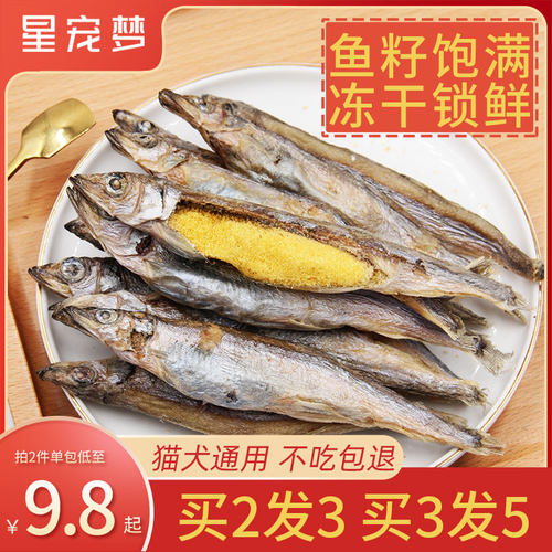 多春鱼冻干猫零食营养磨牙狗零食