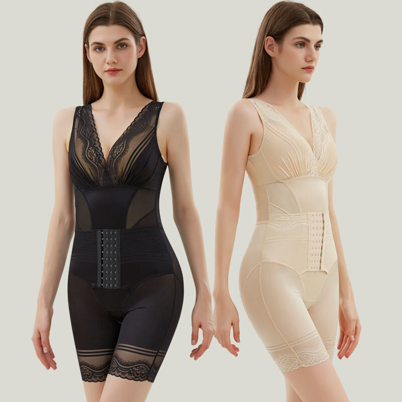 咖美人计收腹束腰提臀连体塑身内衣正品燃脂美体塑形女产后瘦身衣