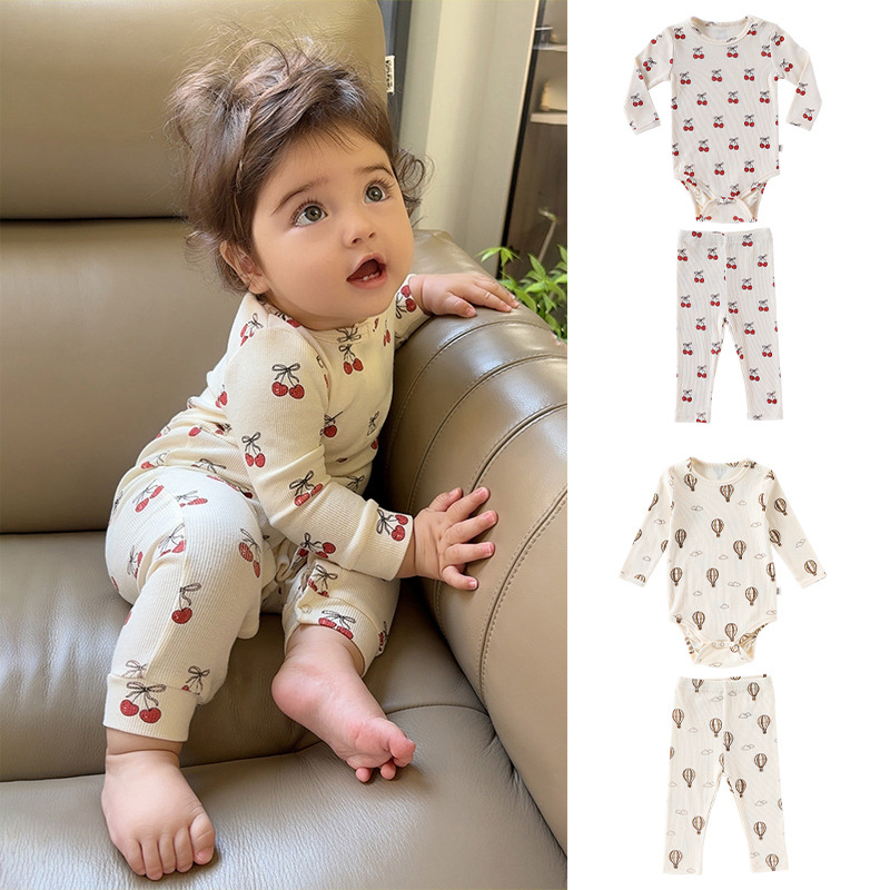 婴儿连体衣2025新款北欧风纯棉