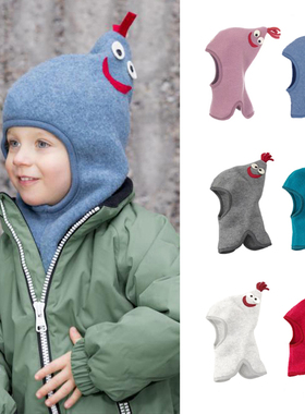 婴幼童鸡公造型帽子柔软贴肤2026丹麦春秋新款男女宝宝保暖包头帽