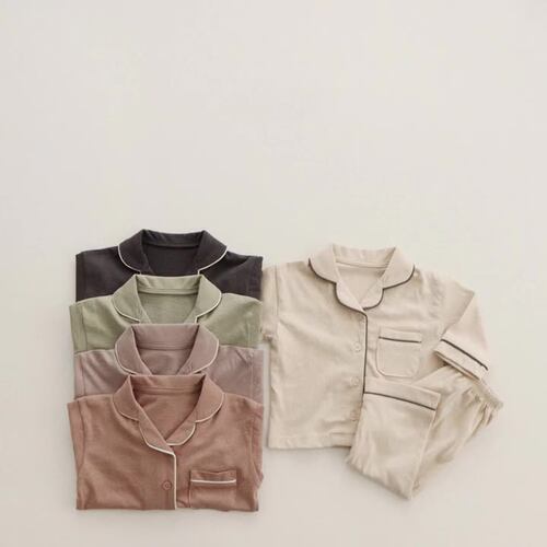 纯棉男女童装家居服童空调服儿童睡衣套装春秋亲子宝宝居家服套装