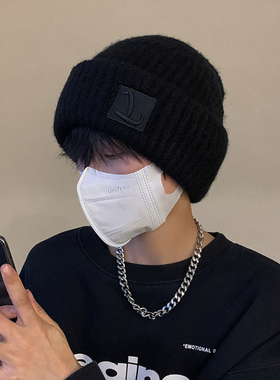 针织帽男士冬季保暖帽护耳