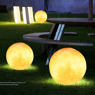 新款户外防水草坪灯创意球形花园装饰灯发光圆球灯室外氛围设计月