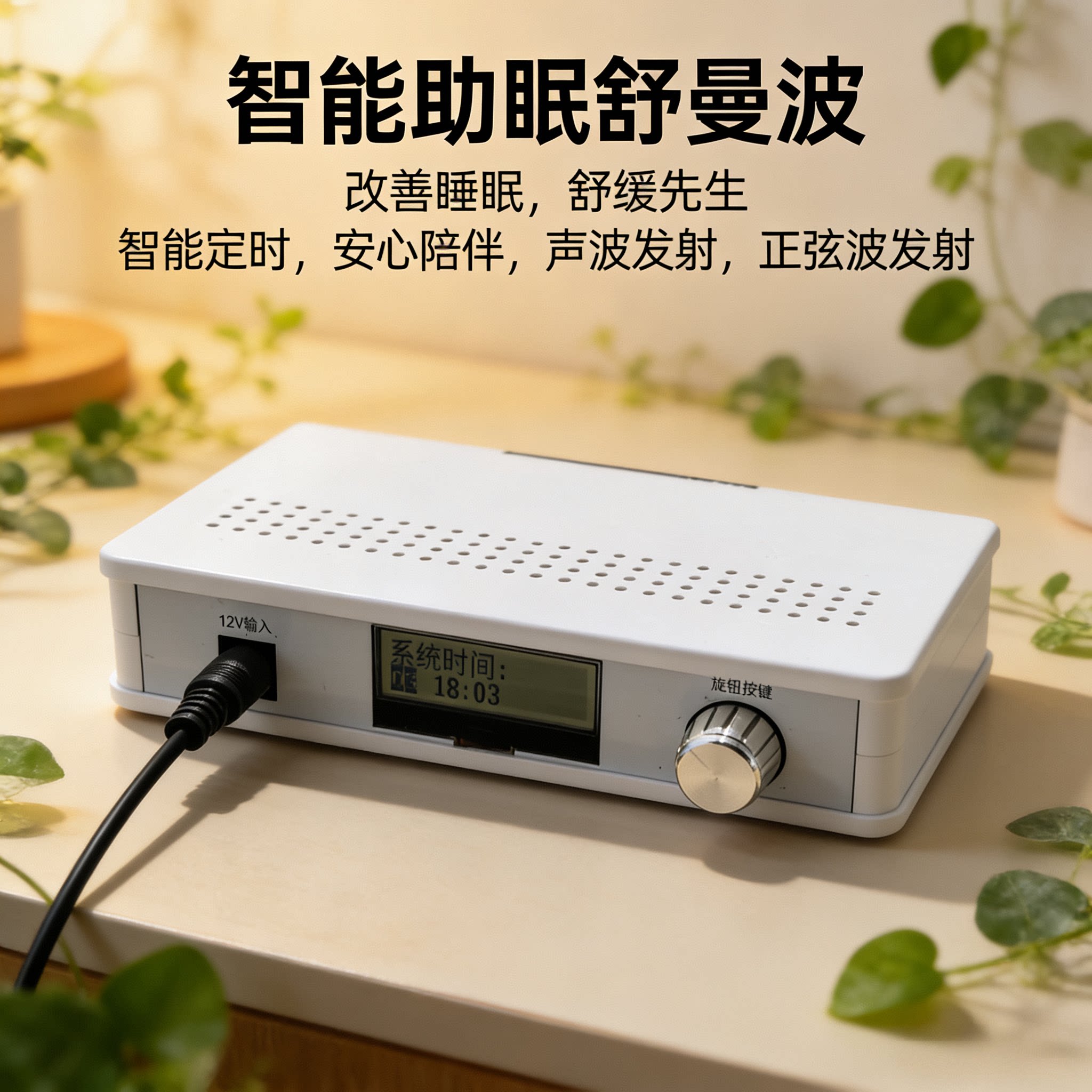 智能舒曼波声波发射电磁发射帮助睡眠提升改善酒水口感打坐能静心