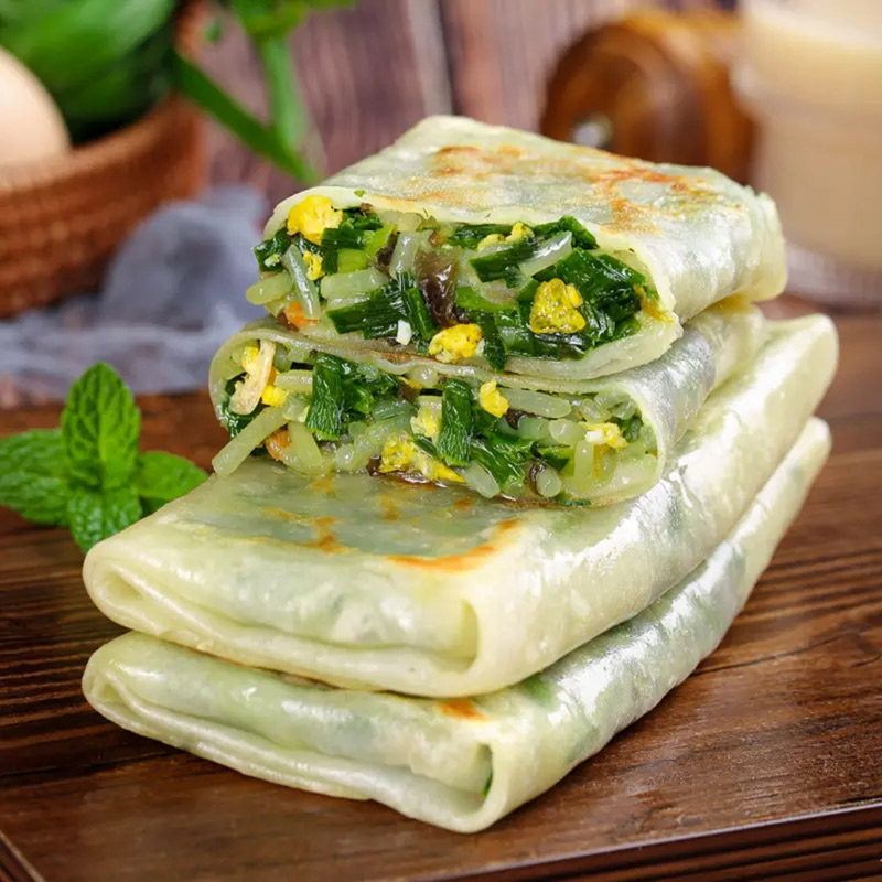 核桃熊韭菜鸡蛋盒子半成品速食早餐馅饼传统韭菜鸡蛋煎饼速冻面点