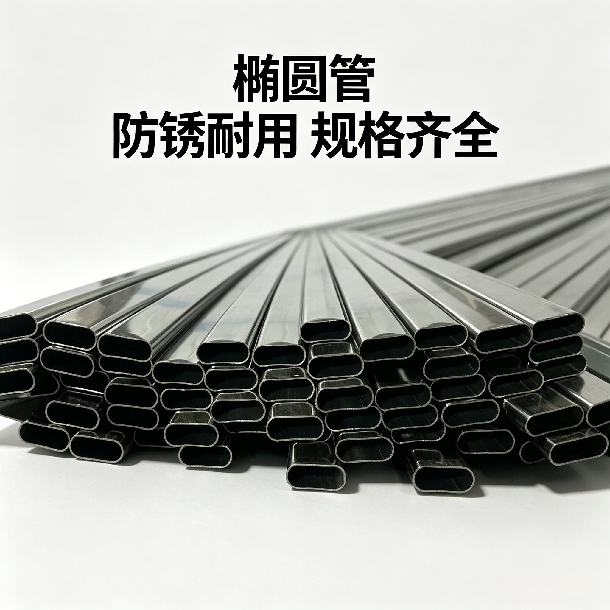 椭圆管平椭圆半圆管异型管材楼梯扶手护栏用料激光切割非标定做图片