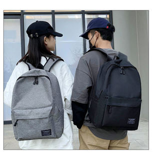 背包大容量中学生书包电脑旅行包 F18休闲书包帆布双肩包男韩版