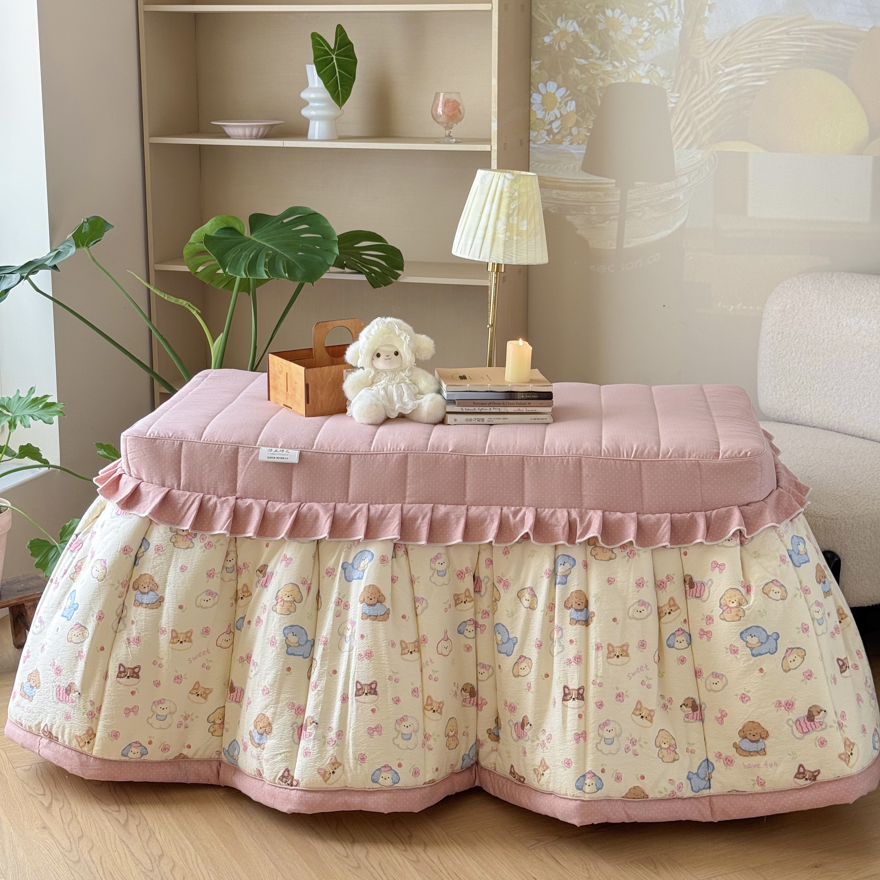 新款加厚烤火罩烤火被子桌罩套茶几电暖桌被罩可拆卸取暖桌套炉罩