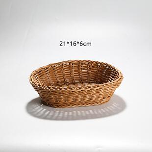 藤编家用鸡蛋筐竹编创意草编收纳篮鸡蛋篮子竹篮子编置物筐篓子