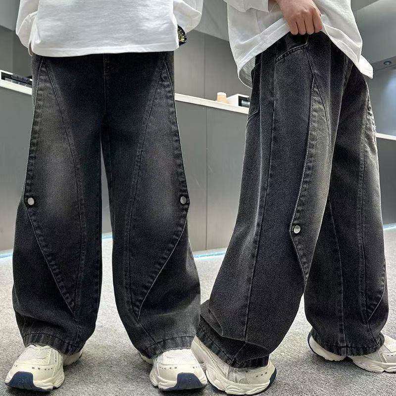 大童男装一米二三四五六年级七八九十岁小孩男裤子单牛仔春季裤黑,童装/婴儿装/亲子装,儿童牛仔裤,淘宝优惠券,粉丝福利购,淘宝优惠卷