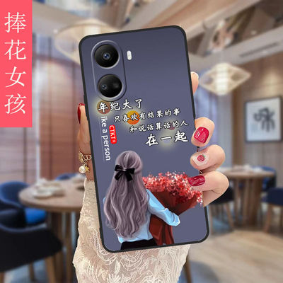 华为nova10se手机壳男女款全包防摔硅胶软壳BNE-AL00情侣带挂绳支