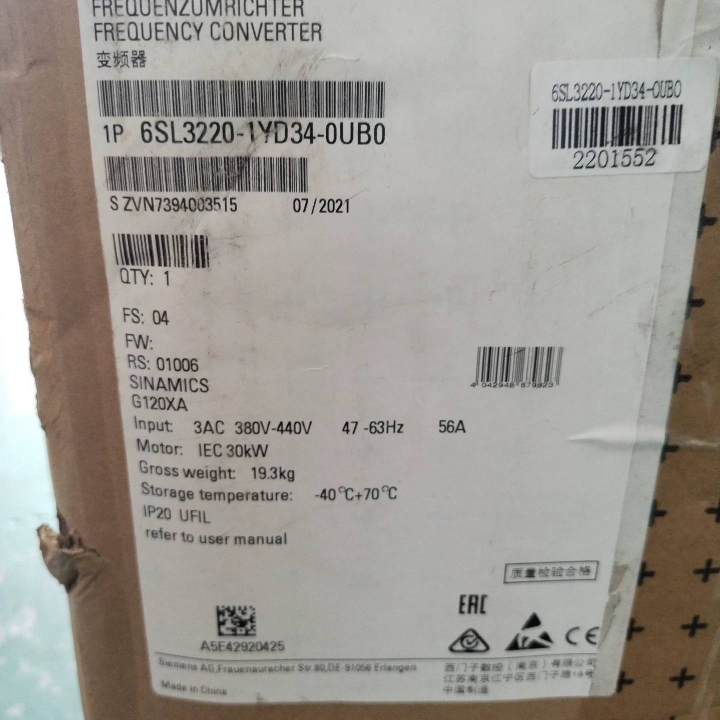 可维修6SL32201YD340UB0议价