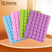 法式 创意迷你甜甜圈硅胶制冰格冰块巧克力饼干糖果烘焙模具食品级