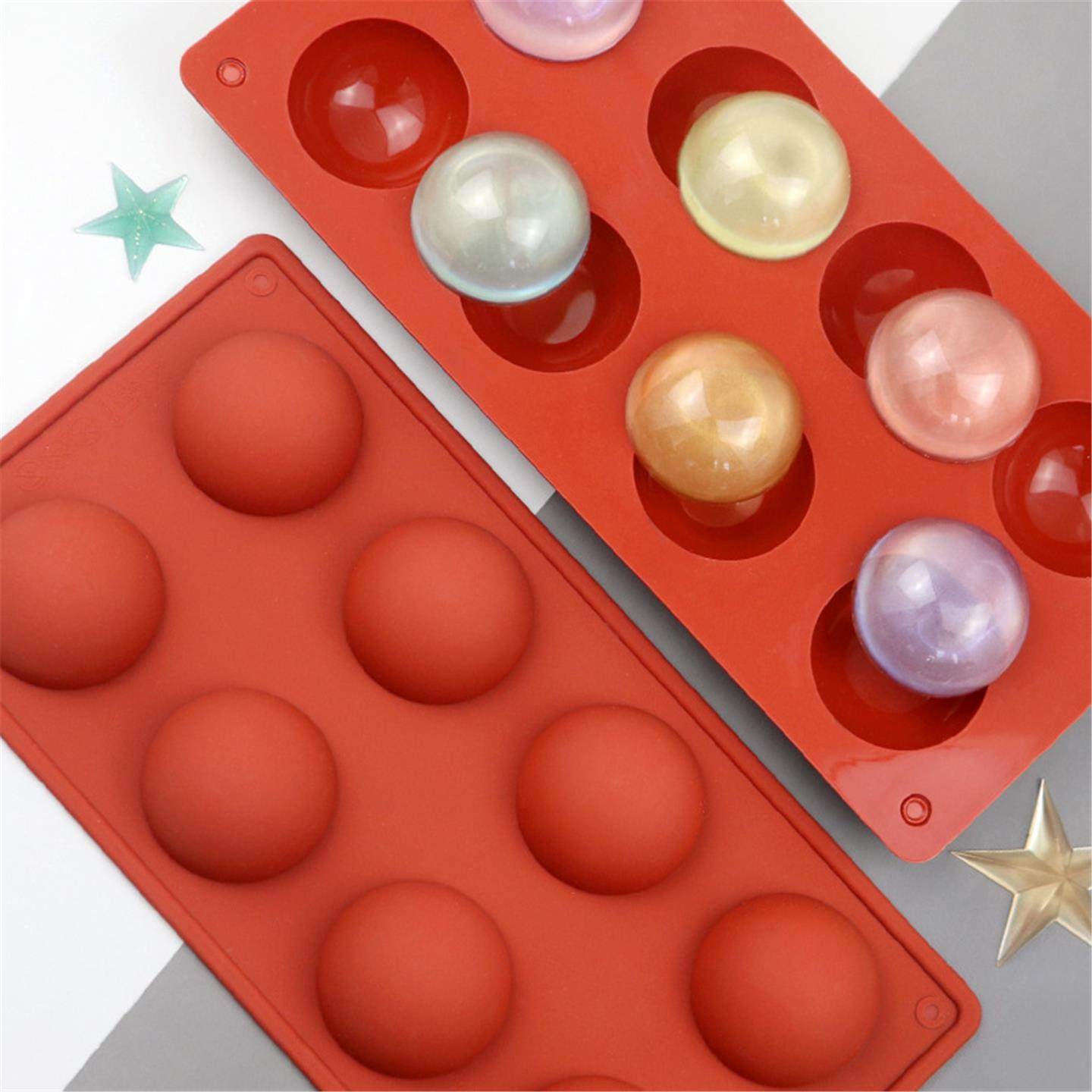 宁焙新品 8连半圆蛋糕模具 硅胶巧克力慕斯蛋糕模 冰淇淋烘焙模具,厨房/烹饪用具,烘焙模具,淘宝优惠券,粉丝福利购,淘宝优惠卷