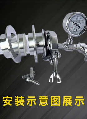 不锈钢法兰快拆石英管刚玉管KF管式炉配件高真空密封源头直供