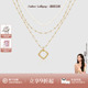 AmberLollipo双层叠戴珍珠项链女小众几何设计锁骨链摩斯密码 系列