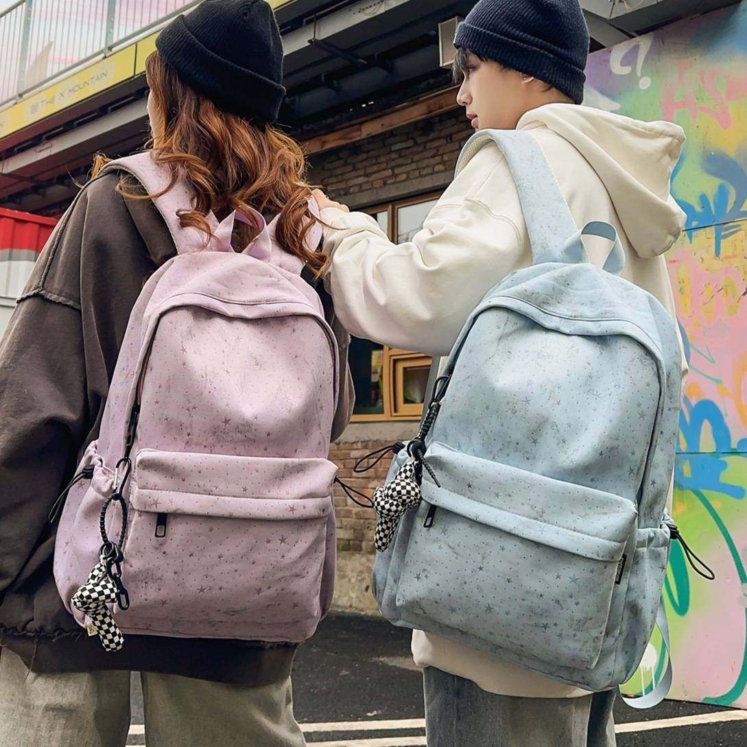 官方正品2026新款ins学院风背包女韩版满天星大容量初高中学生文,箱包皮具/热销女包/男包,双肩背包,淘宝优惠券,粉丝福利购,淘宝优惠卷