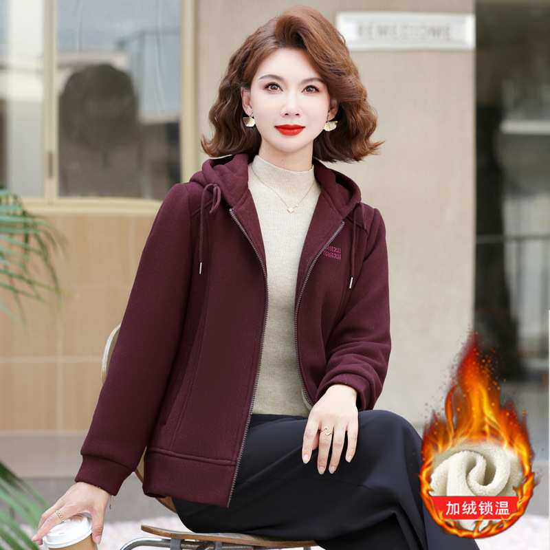 官方正品摇粒绒外套女连帽新款休闲百搭女士棉衣保暖时尚户外加绒