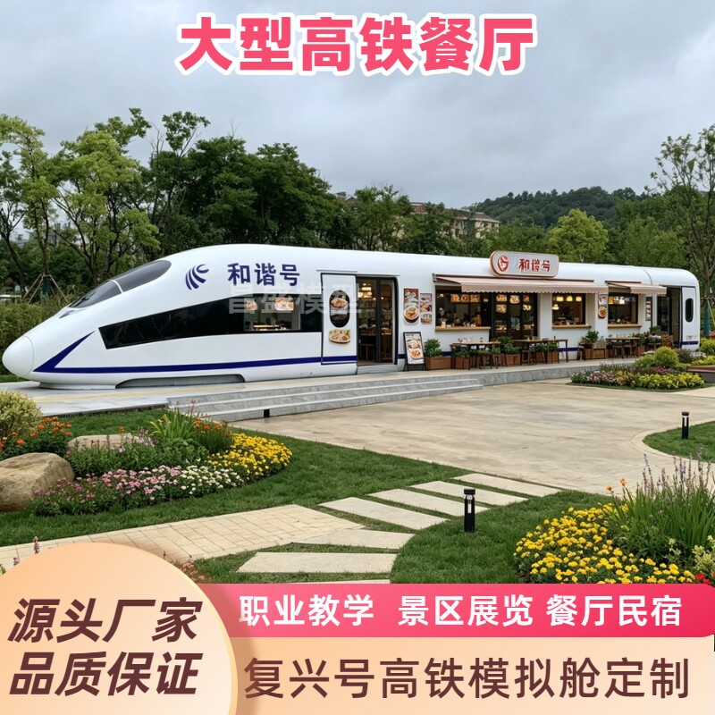 1:1 高铁模型餐厅网红打卡地标咖啡厅商业售卖源头厂家定制