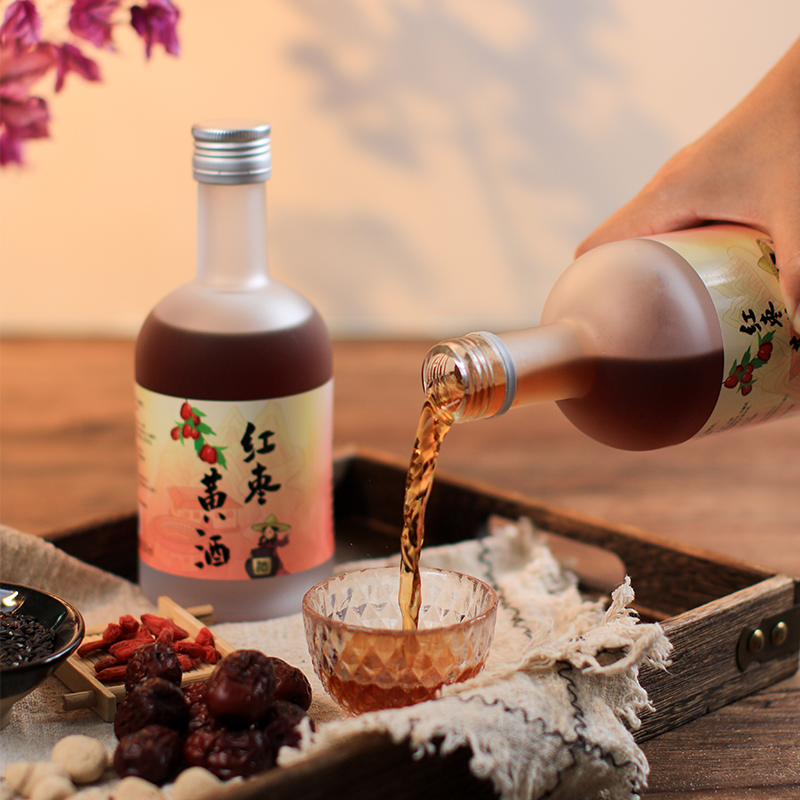 客家女孩米果酿古法火炙红枣枸杞