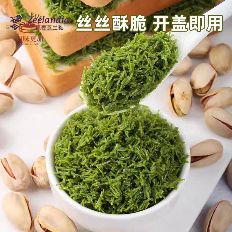 开心果味千丝夹心脆网红迪拜巧克力面包丝千丝酥成品蛋糕夹心馅料