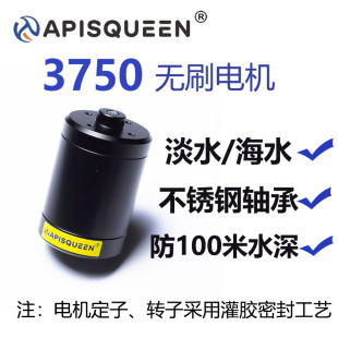 APISQUEEN 3750水下防水防腐蚀无刷电机马达用于水下机器人推进器