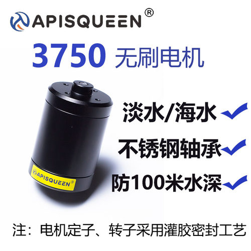APISQUEEN 3750水下防水防腐蚀无刷电机马达用于水下机器人推进器 - 封面