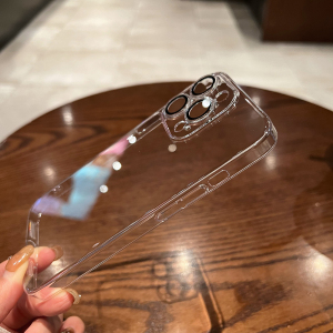 轩晴 超薄隐形透明镜头膜硬壳适用iphone13proMax裸机手感14plus手机壳苹果13全包防摔12简约高级保护套男女