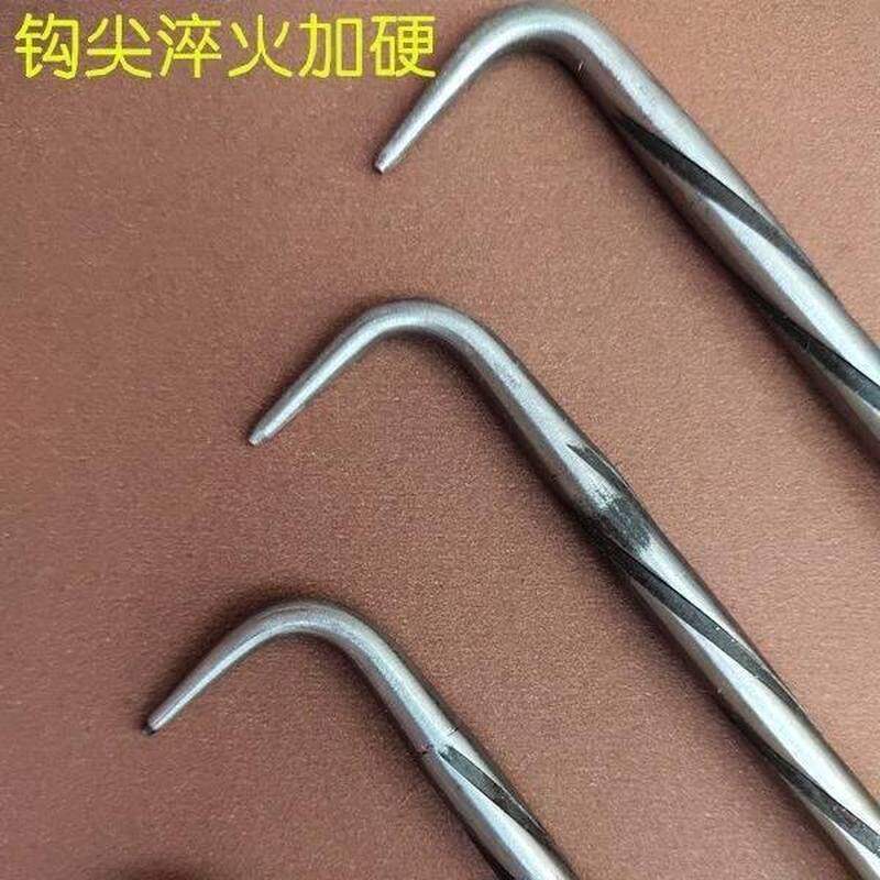 新洪华超硬钢筋钩扎钩钢筋绑钩桩心钢耐敲扎丝钩不锈钢扎勾m钩子