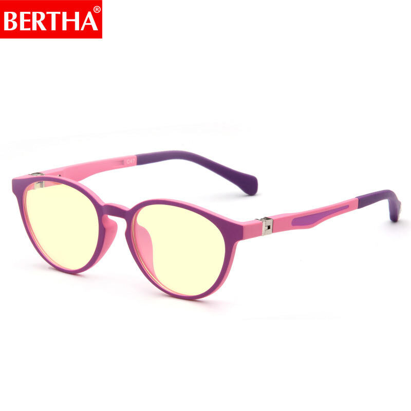 贝尔莎（bertha）儿童防蓝光防辐射眼镜宝宝玩手机游戏平光镜学生