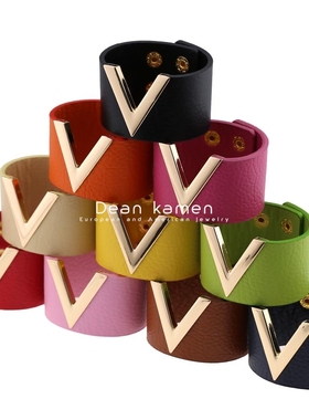 fashion Punk PU men bracelets women朋克PU皮质手链手镯手环