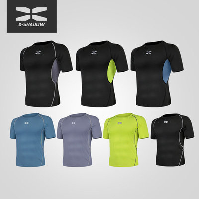 Men Running T-Shirts Quick Dry Fitness Gym Jersey Sportswear