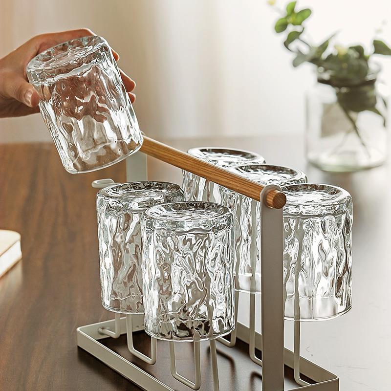 glass set use 6 juice beer glasses, milk drinking cups玻璃杯
