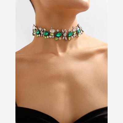 Diamond style necklace Palace party women欧美满钻项链颈链女