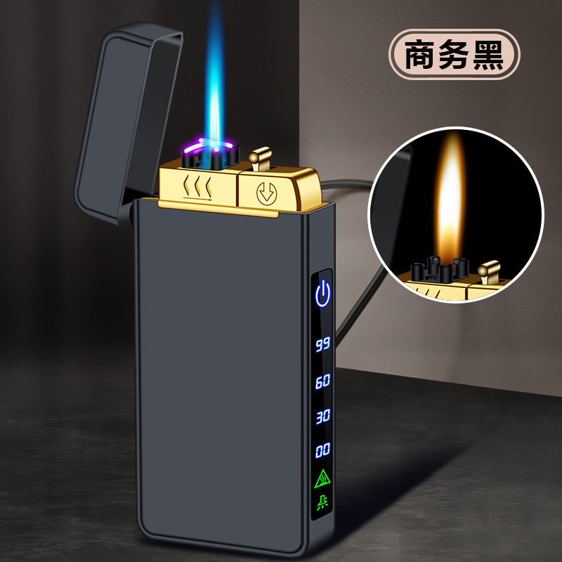 Metal USB Lighter Torch Lighter Dual Plasma Arc Gas Lighters