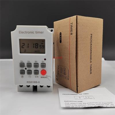 KG316S控制到秒32组开/关微电脑时控开关时间控制定时器中英文版