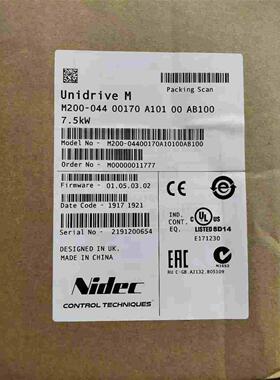 艾默生尼得科CT变频器 M200-0220007全新质保一年